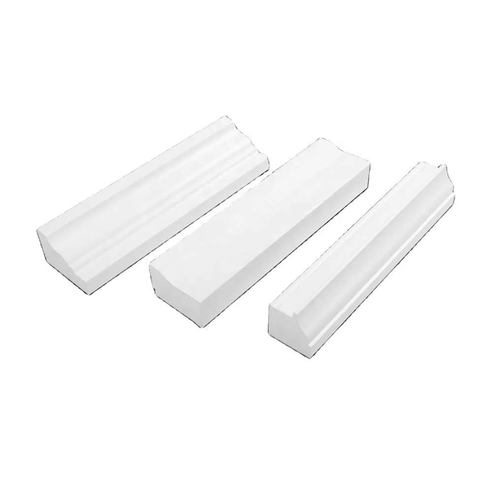 Pvc Profiel Pvc 643 Stile 1 3/8 "X 2" Trim En Moulding Voor Venster Frame Muur Panel Dak rand Woondecoratie