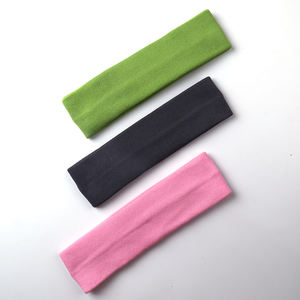 رباط رأس قناع وجه عريض للنساء مع رباط رأس أسود مطاطي ناعم مطاطي رباط رأس رياضي لليوجا - Product Image 4