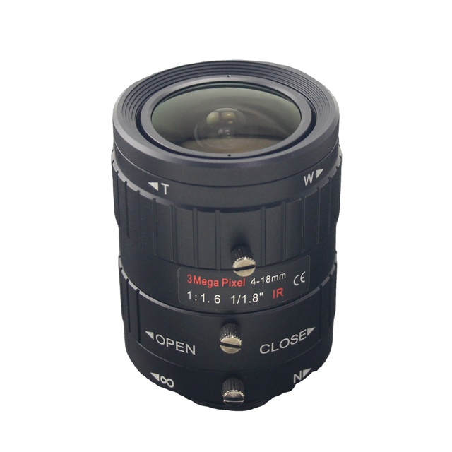 CCTV Lens 1/1.8" C Mount Manual Iris Lens 4-18mm