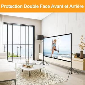 Écran de projection sur trépied <span class=keywords><strong>SXZ</strong></span>/OEM 100 pouces 4K HD 16:9 DLP LCD en tissu, pliable, portable, pour extérieur, maison, voyage, avec sac, garantie 1 an - Product Image 5