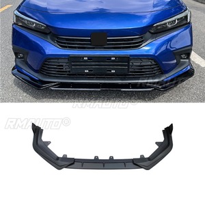 For Honda Civic Car Accessories 3PCS Front Bumper Lip Spoiler Side <b>Splitter</b> Deflector Guards 2022-2024 11th Gen Body Kit Cover - Product Image 4