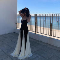 Fabricants de Vêtements Robe d'Été Personnalisée pour Femme Décontractée Élégante Tricotée Sans Manches en Coton Robe Longue de Soirée Maxi Sexy