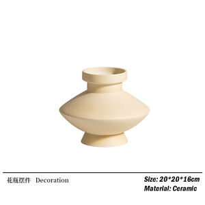 Nouveau vase en céramique fait main, moderne, minimaliste et créatif, vase à fleurs haut <span class=keywords><strong>de</strong></span> gamme, décoration d'intérieur INS pour salon et bureau - Product Image 6