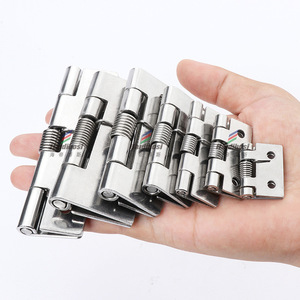 304 Stainless Steel <b>Spring</b> Hinge 15-55kg Automatic <b>Door</b> Closing With Adjustable Speed For Cabinet <b>Door</b> - Product Image 2