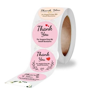 Etichette con sigillo a busta decorazioni regalo festa <span class=keywords><strong>di</strong></span> <span class=keywords><strong>compleanno</strong></span> Scrapbook cancelleria imballaggio adesivo rotondo grazie <span class=keywords><strong>adesivi</strong></span> - Product Image 5