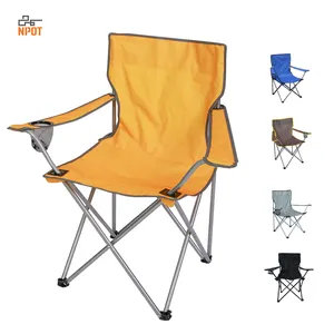 NPOT 2021 Chaise de loisirs facile à plier Chaise de camp de luxe de base de style japonais Chaise pliante portable avec support de verre pour accoudoir