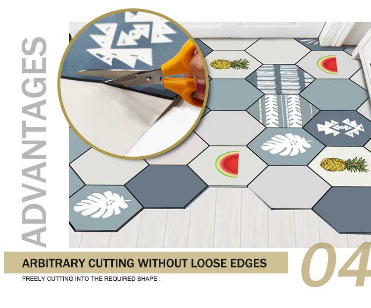 Usa Popular Amazon Printed Design Non Slip Waterproof Kitchen Mat Set De Alfombra De Cocina(图5)