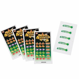 Customizable Pull Tab Lottery Tickets with Varnished Finish, Multiple Color Choices, and Enhanced Winning Odds - Product Image 6