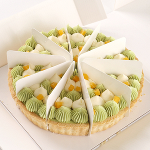 Tarte Commerciale Congelée aux Pistaches et Abricots, Gâteau <span class=keywords><strong>Mousse</strong></span> Crémeux au Fromage, 8 Pouces, 850g, Faible en Gras, Rond, Crème au Chocolat pour Magasins de Détail - Product Image 3