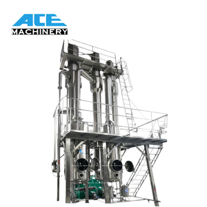 Évaporateur à film tombant à double effet et double stade par distillation sous vide Ace pour les industries chimiques, alimentaires et de recyclage des ions lithium - Product Image 1