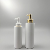 Bouteille en plastique PET de luxe 100ml 250ml 300ml 500ml pour soins de la peau, shampoing, après-shampoing, lotion corporelle vide avec pompe et bouchon à vis