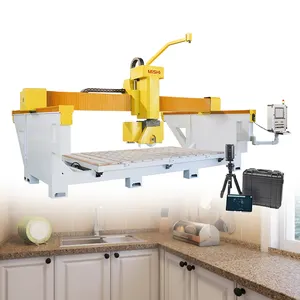 MISHI Manufacturer Price 5 Axis CNC Stone Bridge Saw Machine Marble Cutting Machine For Quartz Kitchen Granite Countertop