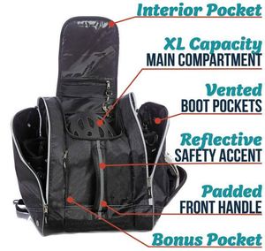 Sac à ski imperméable et durable, grande capacité, confortable, nouveau design, pour le ski et le snowboard, sac de voyage - Product Image 2