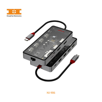 PD charge rapide USB 3.0 Hub USB3.0 * 3 VGA HD adaptateur vidéo lecteur de carte SD/TF USB C Station d'accueil Hub Otg adaptateur Spliter