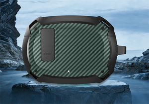 Para beats <span class=keywords><strong>Studio</strong></span> buds +/Para beats <span class=keywords><strong>Studio</strong></span> buds Funda protectora de fibra de carbono para auriculares TPU PC Heavy Duty Armor Cover + HOOK - Product Image 5