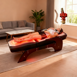 Pop Relax Cuidado DE LA SALUD Calefacción por infrarrojos Terapia de columna Acupuntura caliente automática Rodillo térmico Cama de masaje de piedra de jade Coreano <span class=keywords><strong>N4</strong></span> - Product Image 1