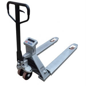 계량 기능이 있는 핸드 팔레트 잭 수동 전기 스케일 팔레트 트럭 전자 스케일 ECS-SL-2T - Product Image 1