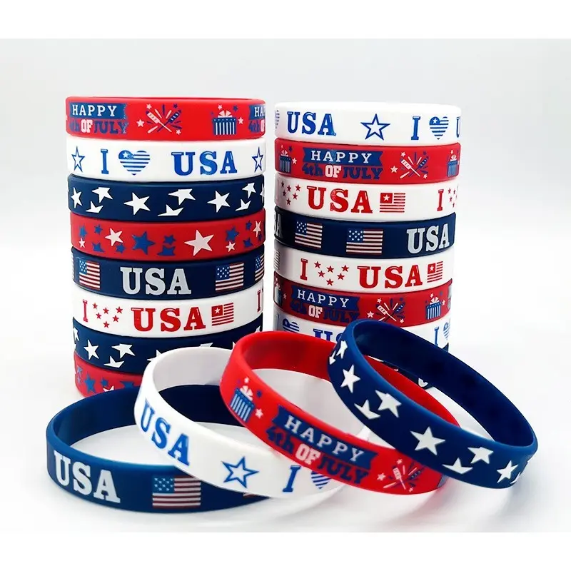 Customized Logo Low Price Fashion Silicone Wristband Wholesale Eco Friendly Bracelet Christmas Gift Silicone Wristband