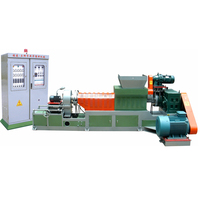 Machine à granulés à vis simple refroidie par air XINSU SJ-100EVA-A 200-250 kg/h, moteur 30 kW, diamètre de vis 100 mm, traitement du plastique EVA