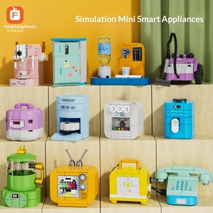 Bloques de Construcción Miniatura Coloridos, Juguetes de Electrodomésticos en Miniatura, Modelo de Ensamblaje para <span class=keywords><strong>Casa</strong></span> en Miniatura, Regalo de Rompecabezas - Product Image 2