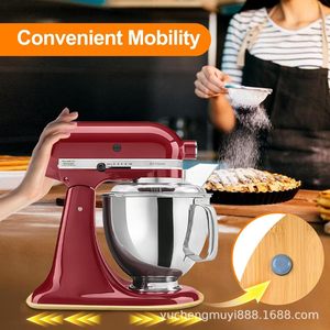 Wooden Mixer Moving Mat Kitchen Countertop <b>Sliding</b> Tray For Stand Mixer Storage Eco-Friendly Yc-105 - Product Image 2