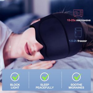 Chapeau de soulagement des maux de tête de tension, thérapie par la chaleur et le froid, véritable soulagement des migraines et des maux de tête, bonnet <span class=keywords><strong>magique</strong></span> en gel pour les migraines, bandeau glacé pour la tête - Product Image 4