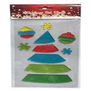 2024 New TPR Christmas Tree Gel Jelly Window Clings Stylish Home Decorations for the Holiday Season