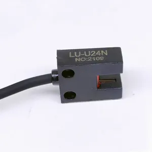 LU-U24P PNP fotoelektrik sensör ölçme 5 mm fotoelektrik hücre yuvası sensörü fabrika fiyat