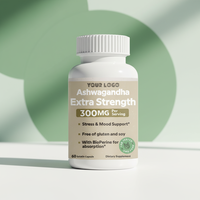 Capsules d'Ashwagandha personnalisées Pilules du sommeil Soulagement du stress Soutien de l'humeur KSM 66 Capsules d'Ashwagandha Force 3000mg Soutien énergétique