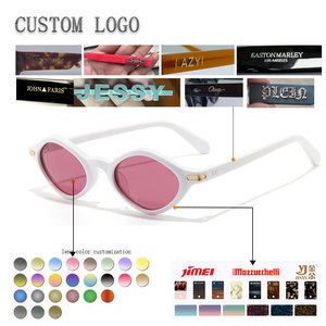 Cat Eye Sunglasses Solid Brown Frame Full Rim Resin Lens Anti-Uv Protection Women Adult Oval Face Shape - Product Image 2