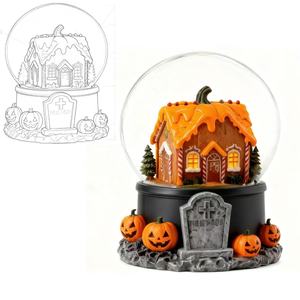 Globe à neige de Noël en résine, ensemble de figurines de la Nativité personnalisées, style amour personnalisé, écologique, peint à la main, <span class=keywords><strong>cadeau</strong></span> - Product Image 4