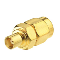 Adaptateur SMA-MCX Adaptateur d'antenne droit SMA mâle vers MCX femelle pour récepteur TV DVB-T RTL SDR ADS-B Clé USB Tuner