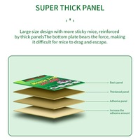 Pièges à souris collants avec colle solide, efficaces pour les gros rats, solution indispensable pour la lutte antiparasitaire domestique, tue-mouches