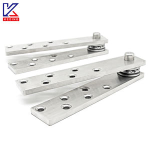 Keding การออกแบบที่ทันสมัยทำจากสแตนเลสเงิน360องศาระบบบานพับหมุนปรับได้3.9มม. บานพับประตูไม้ - Product Image 5