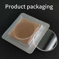 Saphirglas für Ro/yal Oak Series Uhrengläser Flach mit Abgestufter Kante Ohne/Klare AR-Beschichtung 26400 26405 26170 33x31,9mm Uhrenteile