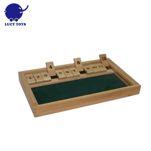 <span class=keywords><strong>Gioco</strong></span> da Tavolo Tradizionale Retrò Classico 'Shut the Box' <span class=keywords><strong>con</strong></span> 12 <span class=keywords><strong>Numeri</strong></span> e Dadi - Product Image 2