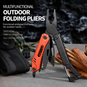 Alicates Multiherramienta de Supervivencia 9 en 1 de Aluminio y Acero para Exteriores, Pelacables Plegable con Funda de Nylon para Camping, Personalizable OEM - Product Image 2