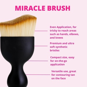 MLM Custom Makeup Skinny Tan Miracle Premium Ultra weiche synthetische Borsten Einzigartige ergonomisch geformte Bräunung körper öl bürste - Product Image 2