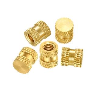 Đồng Thau nhựa nóng chảy <span class=keywords><strong>Nut</strong></span> tiêm Fastener nhà máy Twill Knurled chèn cho khai thác mỏ ứng dụng với M2.5 M3 M4 chủ đề Kích thước - Product Image 4