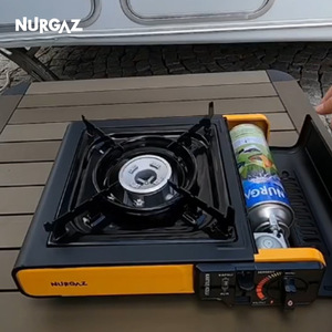Réchaud à gaz portable NURGAZ, cartouche 220G, torche en aluminium, réchaud de camping, fonctionnement manuel, utilisation en extérieur - Product Image 4