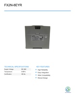 Module d'extension de sortie relais 8 points FX2N-8EYR pour API MITSUBISHI FX2N Series, 95% d'occasion, pour contrôle industriel