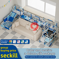 Grand structure d'escalade DIY en tuyaux pour enfants, structure d'escalade pour bébés, accessoire d'escalade robuste en PP pour les 1-3 ans, parcs d'attractions