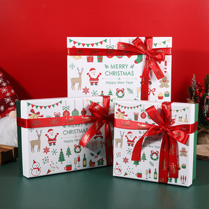 Customized Christmas Gift Box with Bow Custom Logo Large Scarf <b>Thermos</b> <b>Cup</b> Packaging-Gray Board Paper - Product Image 3