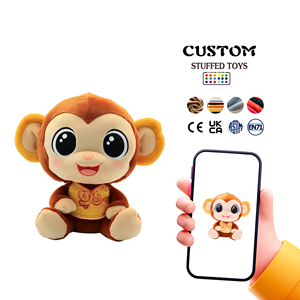 Nuevo diseño personalizado <span class=keywords><strong>mono</strong></span> <span class=keywords><strong>sonriente</strong></span> animal de peluche fabricante creativo suave <span class=keywords><strong>mono</strong></span> de peluche desgaste de juguete de tela para niños - Product Image 1