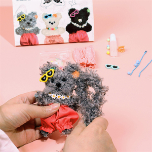 Limpiadores de tuberías con forma de perro hechos a mano esponjosos DIY <span class=keywords><strong>Fuzzy</strong></span> <span class=keywords><strong>Wire</strong></span> Kit creativo Extra Long Pipe Cleaner Kit Art Supplies - Product Image 4