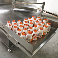 Dreh förderer zum Stapeln von Tischen in Catering-Produktions anlagen, Bottle Feeder Turntable