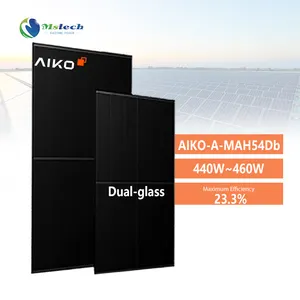 欧洲股票Aiko Abc太阳能电池1层光伏组件Aiko-A-Mah54Db 440W 445W 450W 455W 460W N型Abc双玻璃太阳能电池板