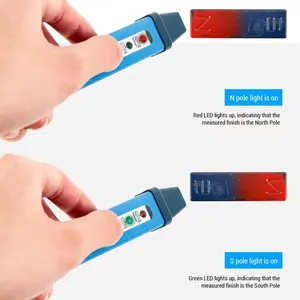 Magnetischer Polarität tester ABS-Material Genauer tragbarer Magnet Nord-Südpol-Detektor generator 10x1,5x1,5 cm 1 Jahr - Product Image 2
