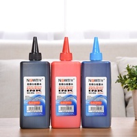 Recharge d'encre pour marqueur effaçable pour tableau blanc de bureau scolaire, 500 ml, contenant en plastique avec couleurs noir, rouge et bleu