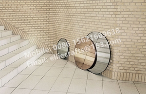 Contemporary Design 3-Pack Round Glass Decorative Wall <strong>Mirror</strong> Set New <strong>Grey</strong> and Bronze Tinted <strong>Mirror</strong> - Product Image 2